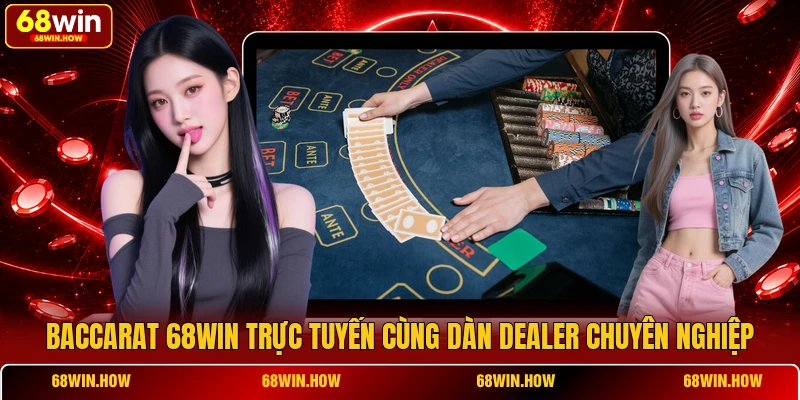 Baccarat 68win trực tuyến cùng dàn dealer chuyên nghiệp