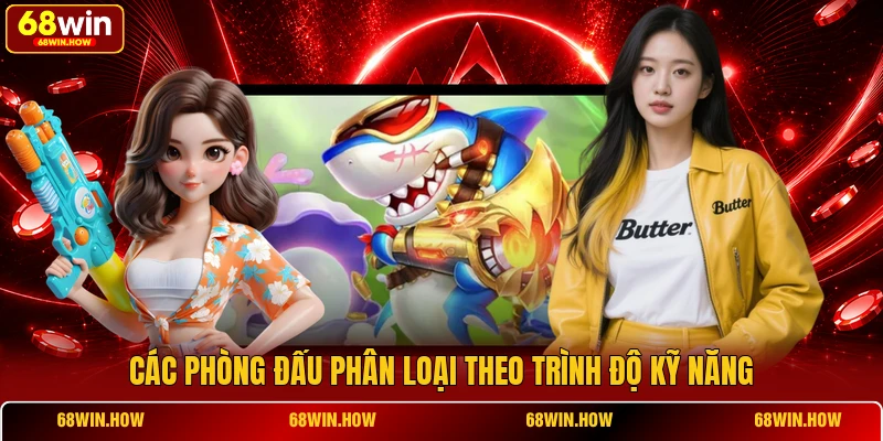 Các phòng đấu phân loại theo trình độ kỹ năng