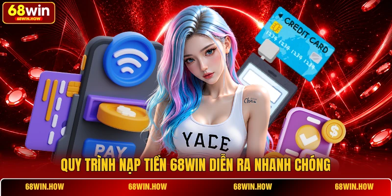 Quy trình nạp tiền 68win diễn ra nhanh chóng